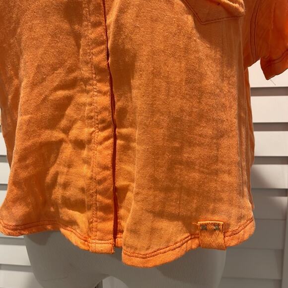 Free People NWT Crop Top in a bright Orange and nice details. - Picture 4 of 10